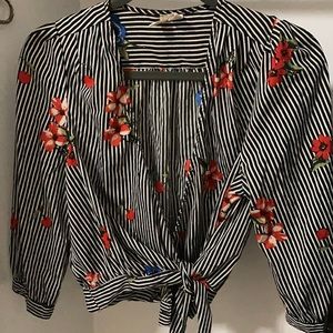 Japna brand wrap top - very pretty, soft material